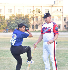 Baseball player pitching