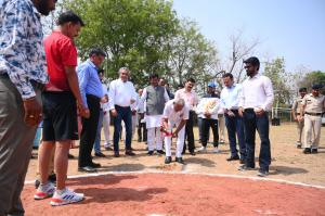Shri Anoop Mishra breaks ground