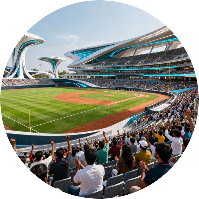 Modern Baseball Stadium